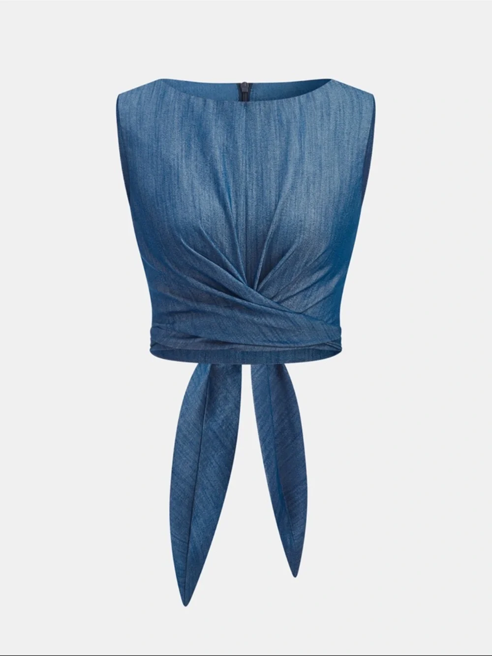 Commense Denim-Blue Two-Piece Wide-Leg Set - Picture 2 of 8